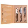 Acacia Wood 3 Piece Cheese Knife Set