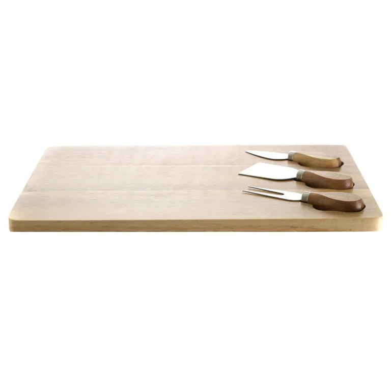 Acacia Wood Cheese Knife Set & Board