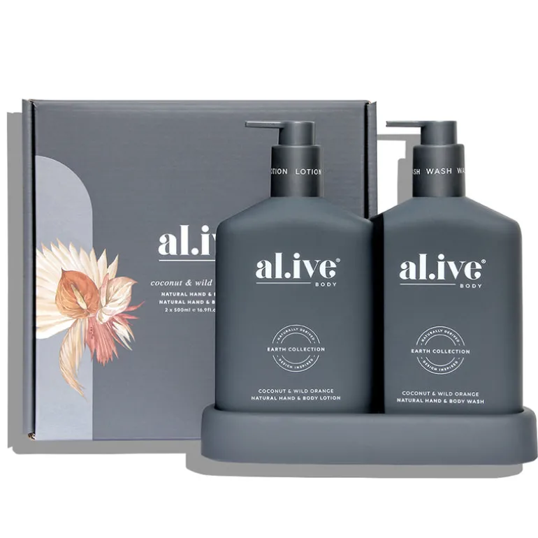 al.ive Body Coconut & Wild Orange Wash & Lotion Duo