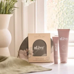 al.ive body HAND & LIP GIFT SET - Raspberry Blossom & Juniper