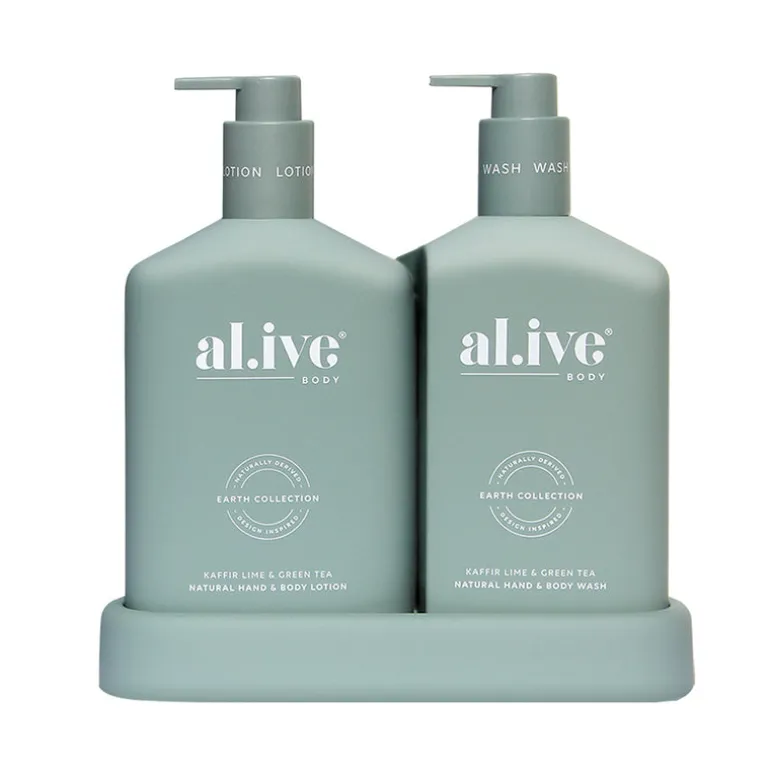 al.ive Body Kafir Lime & Green Tea Wash & Lotion Duo