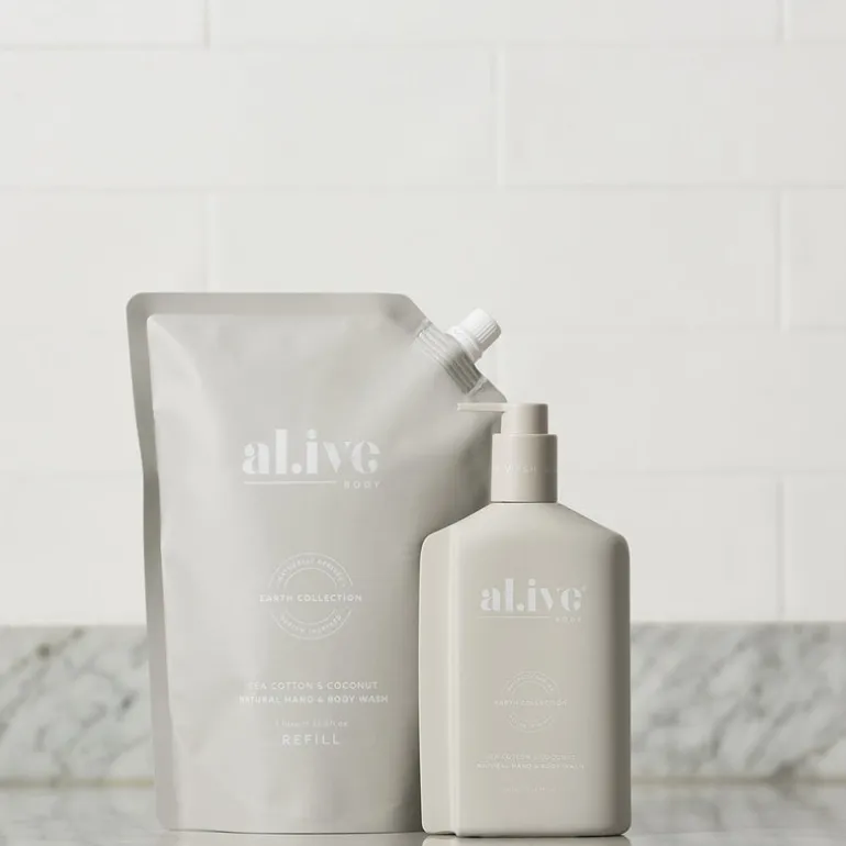 al.ive Body Sea Cotton & Cotton Handwash Refill