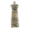Apron Blue Lotus Print