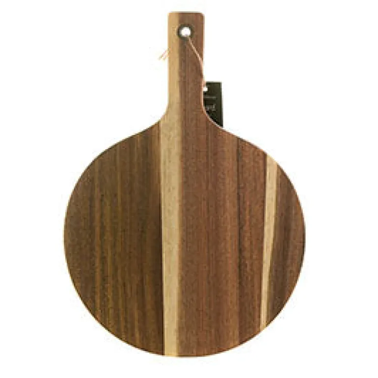 Board Round Acacia with Paddle 40cm