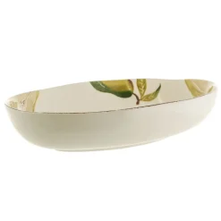BOWL Oval Ceramic Pears 35x24cm