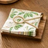Brass & Wood Napkin Holder