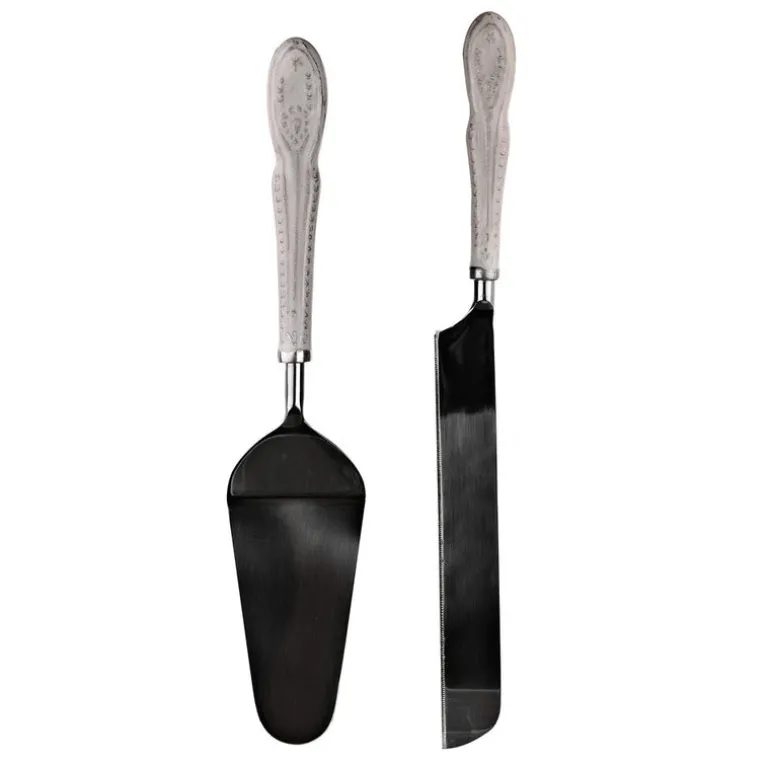 Cake Server White Handle