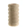 Candle Holder Beige Travertine 15cm