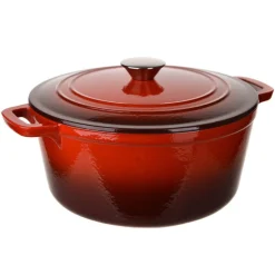 Cast Iron Pot Red 4.6L