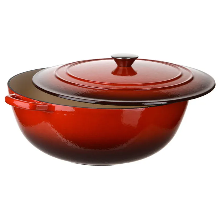 Cast Iron Pot Red 7L