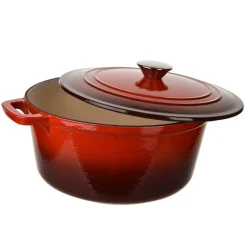 Cast Iron Pot Red 4.6L
