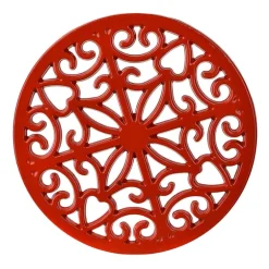 Cast Iron Trivet Red