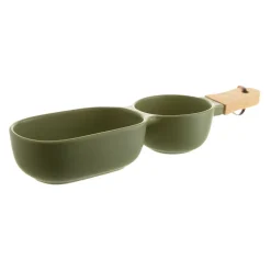 Ceramic Server Stick with Green Wood Handle