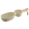 Ceramic Server Stick with Stone Wood Handle