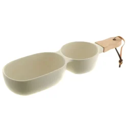Ceramic Server Stick with Stone Wood Handle