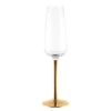 Champagne Flute Gold Stem