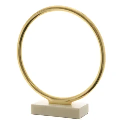 Champagne Gold Ornament on Marble Base