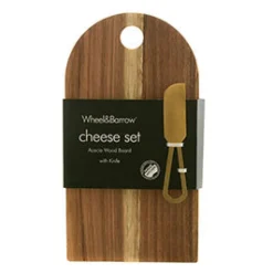 Cheese Set - Acacia Board with 1 Knives