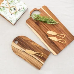 Cheese Set - Acacia Board with 2 Knives