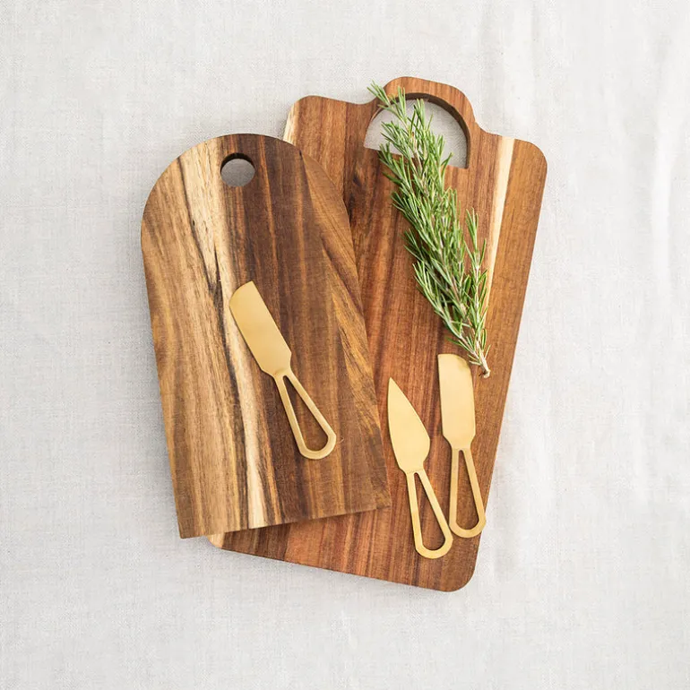 Cheese Set - Acacia Board with 2 Knives