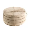 COASTER Round Beige Travertine Set/4