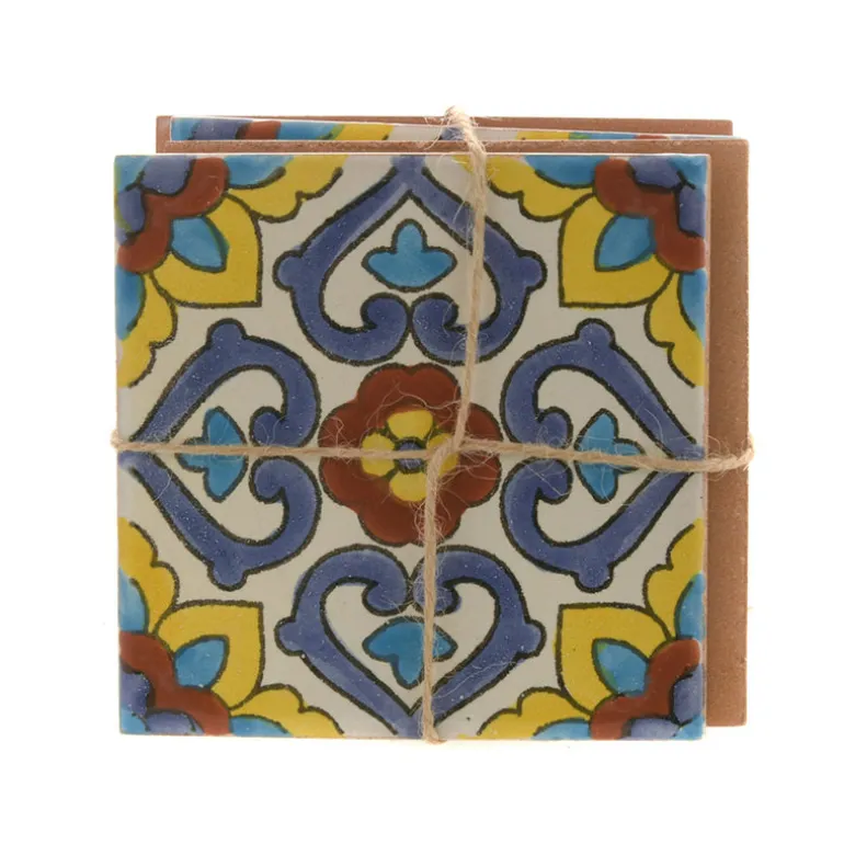 Coaster Set Tuscan Blue