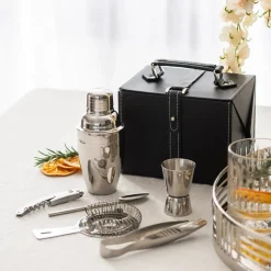 Cocktail Set 6 Piece Leatherette