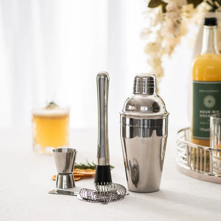 Cocktail Set Brushed Stainless Steel