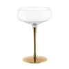 Coupe Glass Gold Stem