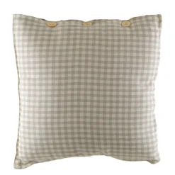Cushion Check Natural 50cm