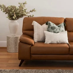Cushion Check Natural 30cm