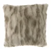 Cushion Lynx Faux Fur White