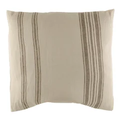 Cushion White/Beige Stripes