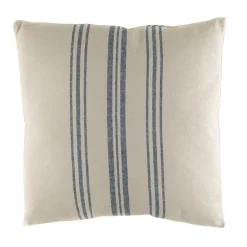 Cushion White/Blue Stripes