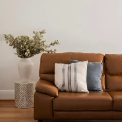 Cushion with Blue/White Piping 50cm