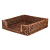 Dark Brown Rattan Napkin Holder