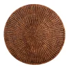 Dark Brown Round Rattan Placemat