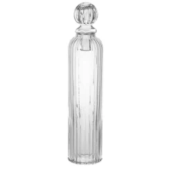 DECANTER Ribbed with Ball Stopper 9x30cm