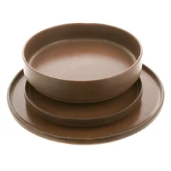 Dinner Set Stoneware Straight Leather 12pce