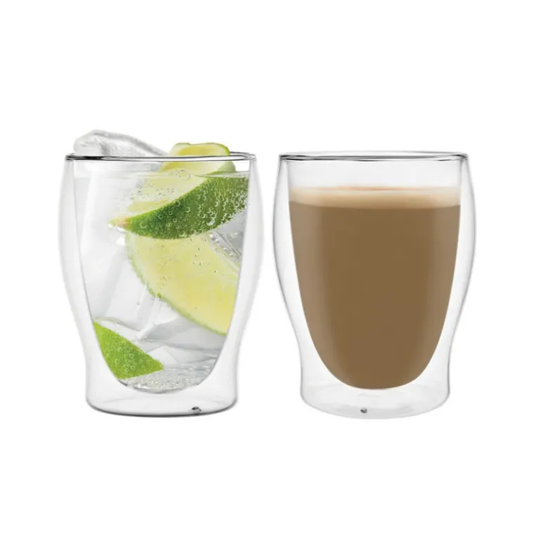 Double Wall Coffee Glass Set Small