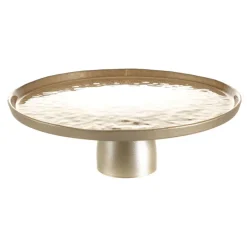 Footed Plate Duomo Gold 28cm