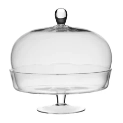 Glass Cake Dome on Stand