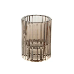 Glass Candle Holder Chocolate
