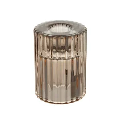 Glass Candle Holder Chocolate