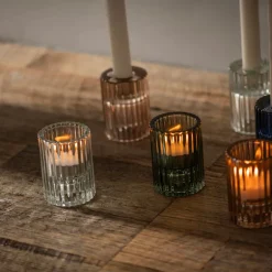Glass Candle Holder Clear