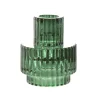 Glass Candle Holder Forest Green