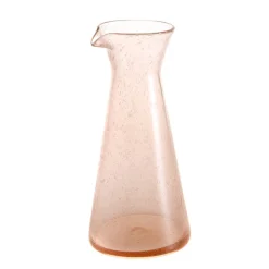Glass Carafe Bubble Pink