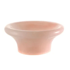Glass Footed Bowl Pink