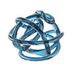 Glass Knot Ornament Blue