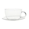 Glass Tea Cup & Saucer